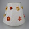 Papierlampe mit bunten Orange/Roten Blumen – Bild 5