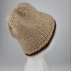 Mütze Hellbraun Merino Softy Schurwolle – Bild 2