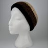 weiches Stirnband schwarz braun beige – Bild 2