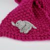 Kinderschal Himbeere reflektierend – Bild 2