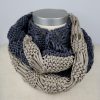 Sommerloop Beige/Dunkelgrau Baumwolle