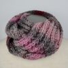 weicher Loop grau rosa meliert