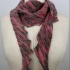 Schmaler Drachenschal Rosa/Grau