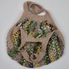 Einkaufsnetz Beige mit Verlaufsgarn – Bild 2