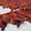 Drachenschal Rot/Orange mit Perlen – Bild 3