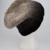 Mütze schwarz grau bronze Verlauf