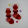 Babysocken "Finnische Zugsocken" rot/orange/rosa – Bild 4
