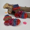 Babysocken "Finnische Zugsocken" himbeere/orange/grün,...