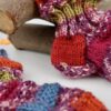 Babysocken "Finnische Zugsocken" himbeere/orange/grün,... – Bild 2