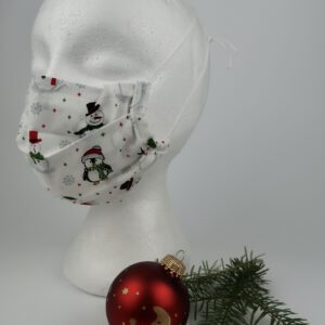 Maske (Kinder) Schneemann- mit Nasenbügel