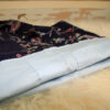 Upcycling Jeanstasche mit Hemd als Futter blau/rot/weiß – Bild 2